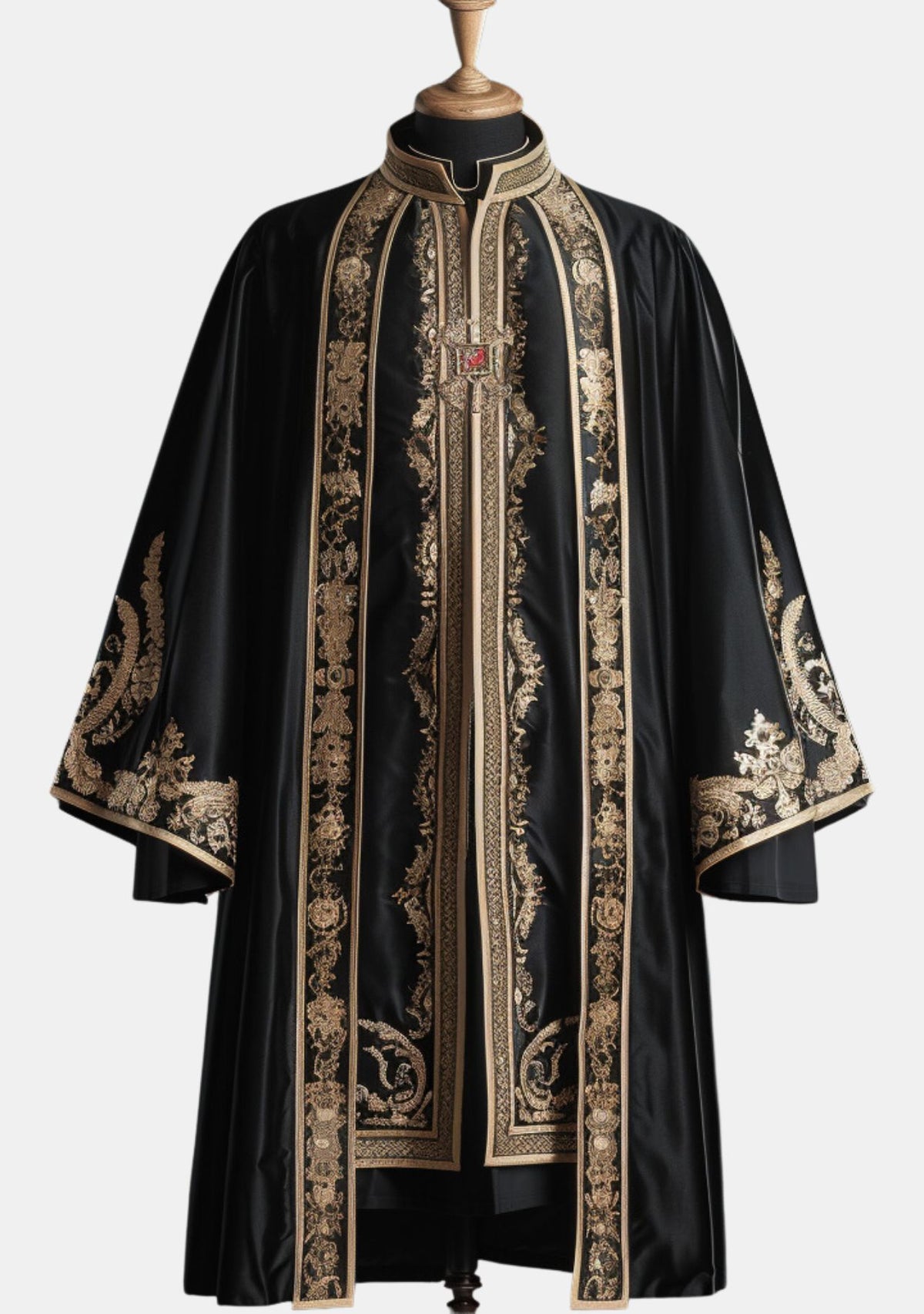 Robe noire luxueuse
