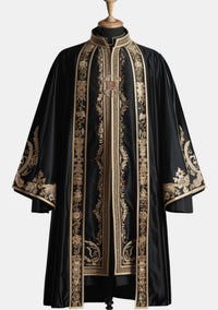 Robe noire luxueuse