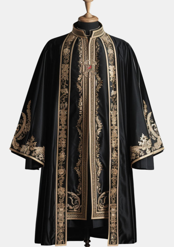 Robe noire luxueuse