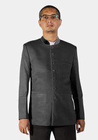 Veste noire du clergé avec bénédiction d'Isaac