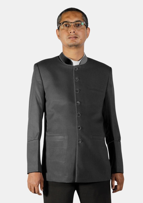 Veste noire du clergé avec bénédiction d'Isaac