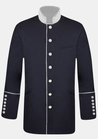 Veste de clergé noire et argentée Aaron