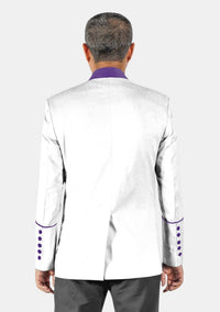 Veste de ministre Abraham Legacy blanche pour homme