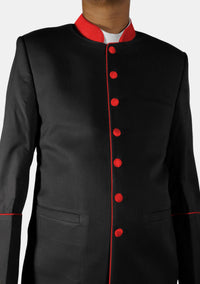 Veste noire du clergé avec bénédiction d'Isaac