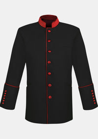 Veste noire du clergé avec bénédiction d'Isaac