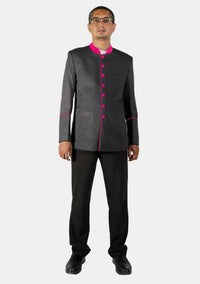 Veste noire du clergé avec bénédiction d'Isaac