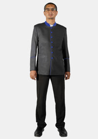 Veste noire du clergé avec bénédiction d'Isaac
