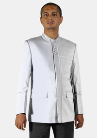 Veste de bureau blanche à boutons modernes