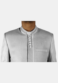 Veste de bureau blanche à boutons modernes