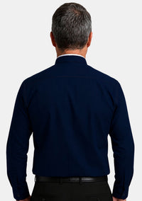 Chemise bleu marine du clergé électronique