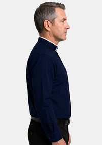 Chemise bleu marine du clergé électronique