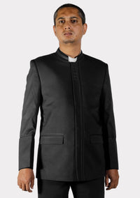Veste boutonnée moderne noire Preaching