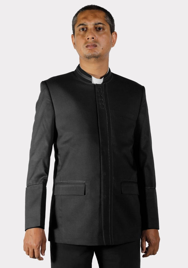 Veste boutonnée moderne noire Preaching