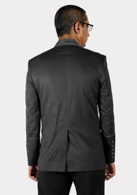 Veste boutonnée moderne noire Preaching