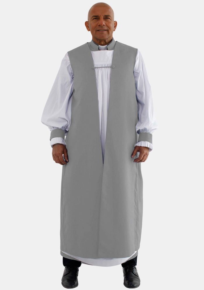 Chimère grise traditionnelle anglicane paisible pour hommes