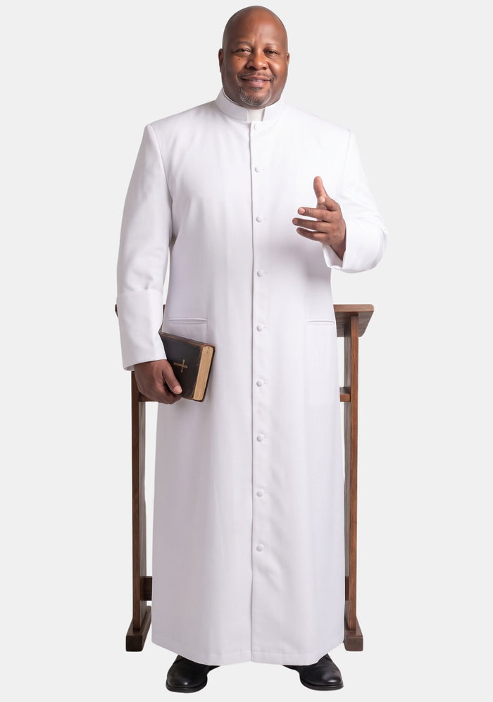 Robe blanche du clergé pour homme, grande taille