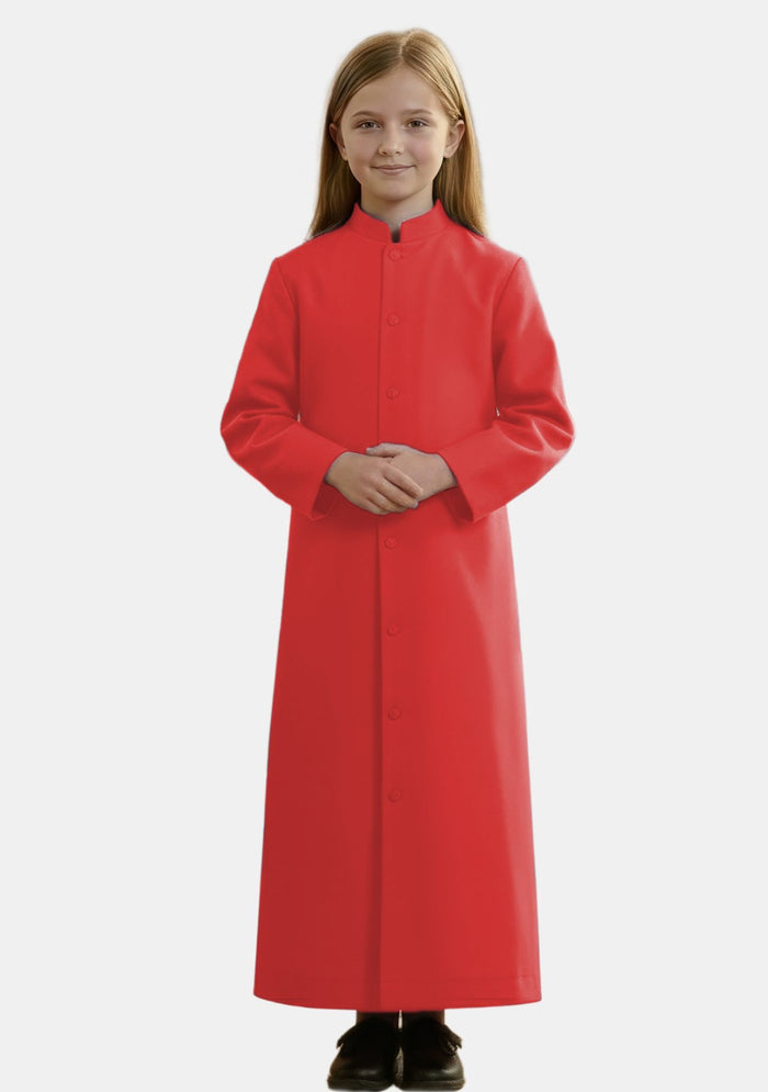 Soutane d'assistant d'autel rouge