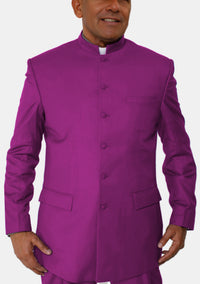 Costume eClergy rouge et violet pour homme