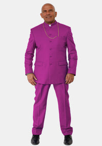 Costume eClergy rouge et violet pour homme