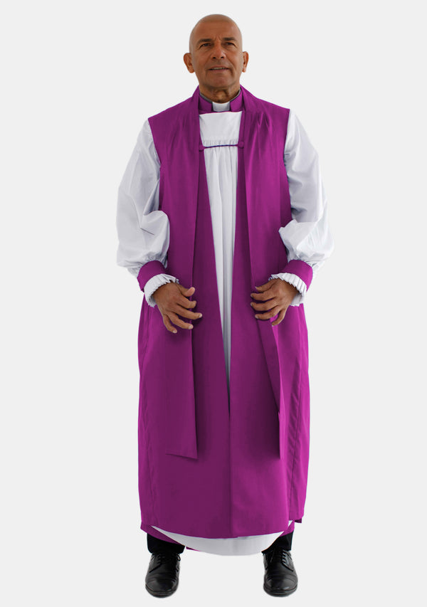 Ensemble Rochet et Chimère rouge violet pour homme