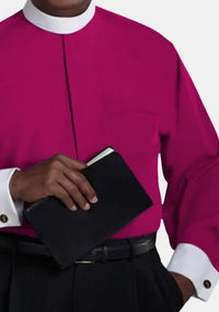 Chemises violettes à col complet pour eClergy