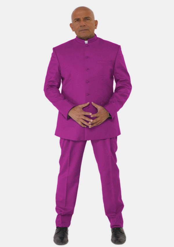 Costume eClergy rouge et violet pour homme