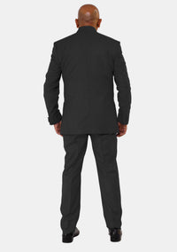 Costume clergé noir à col montant pour homme