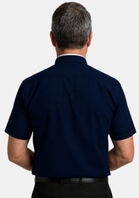 Chemise bleu marine du clergé électronique