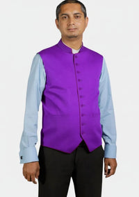 Gilet d'évêque avec bordure contrastée