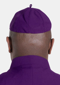 Casquette romaine violette Zucchetto