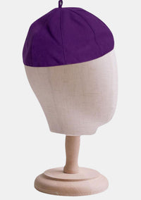 Casquette romaine violette Zucchetto