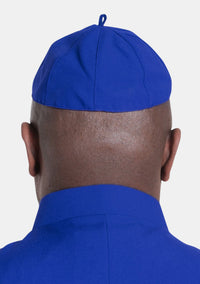 Casquette Zucchetto bleu royal