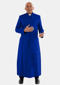 Ensemble Chimère et Rochet bleu roi pour homme