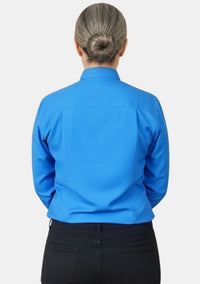Chemise clergé bleu roi pour femme
