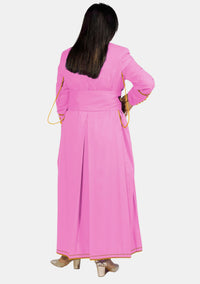Soutane rose et or pour femme