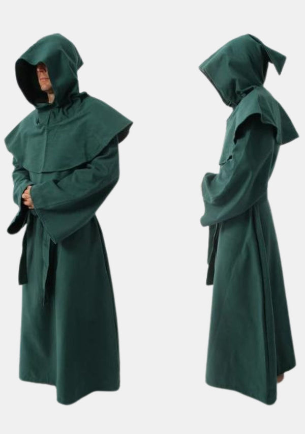 Robe de moine verte conventionnelle 