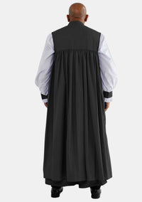 Seraph 33 boutons noir Clergy Chimere pour homme