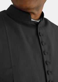 Seraph 33 boutons noir Clergy Chimere pour homme