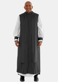 Seraph 33 boutons noir Clergy Chimere pour homme