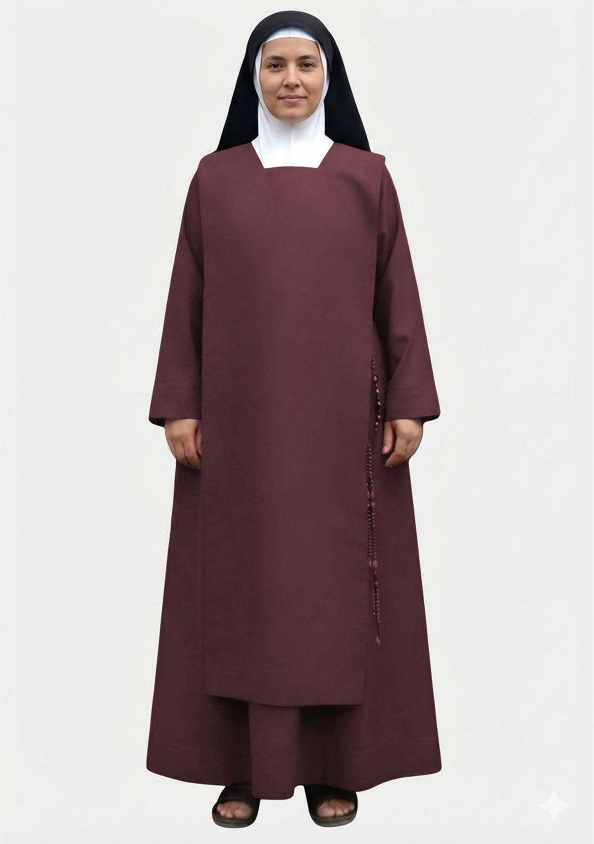 Habit de nonne blanc spirituel conçu pour la dévotion