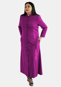 Robe séréphique rouge pourpre pour clergé pour femmes évêques