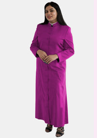Robe séréphique rouge pourpre pour clergé pour femmes évêques