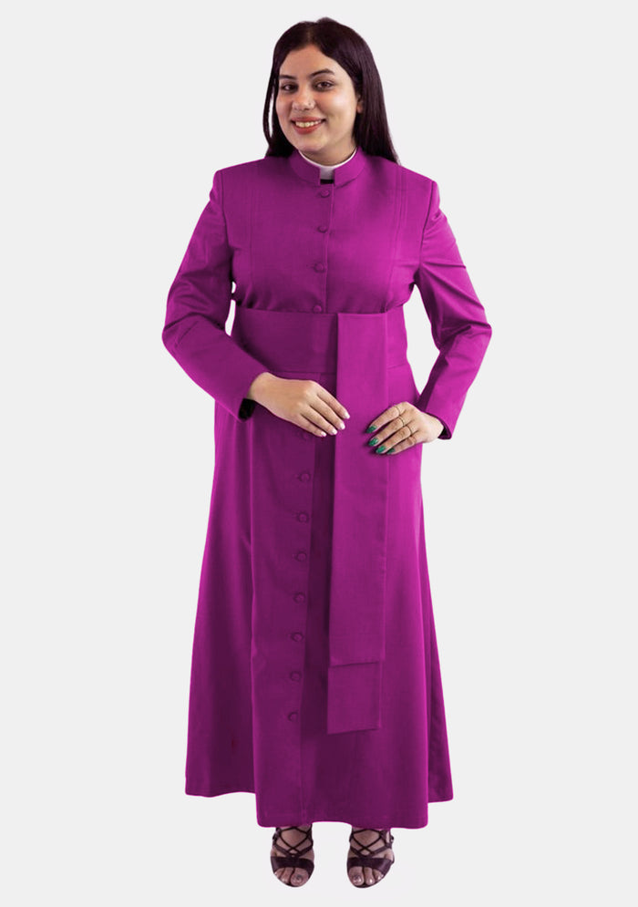 Robe séréphique rouge pourpre pour clergé pour femmes évêques