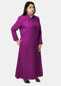 Soutane anglicane rouge pourpre pour femme
