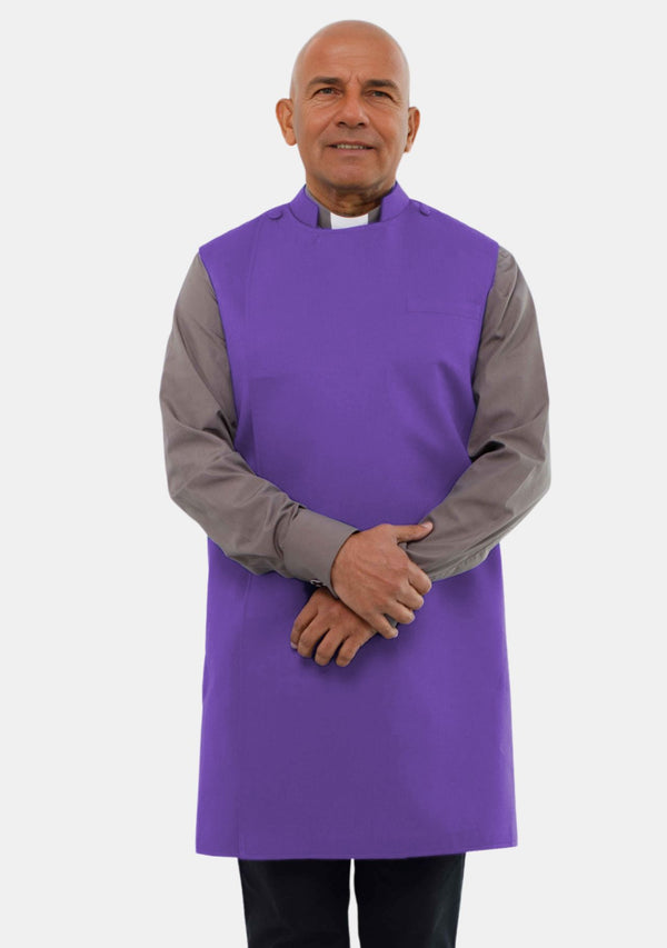 Tablier de prêtre violet Servant Heart pour homme