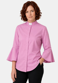 Shelomith Ruffle Sleeve Clergy Shirts for Women