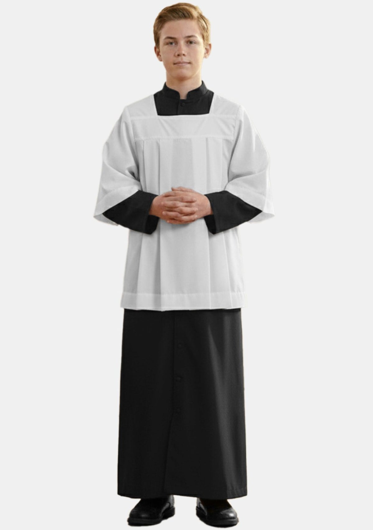 Surplis d'assistant d'autel à col carré