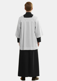 Surplis d'assistant d'autel à col carré