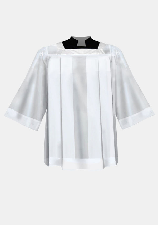 Surplis d'assistant d'autel à col carré