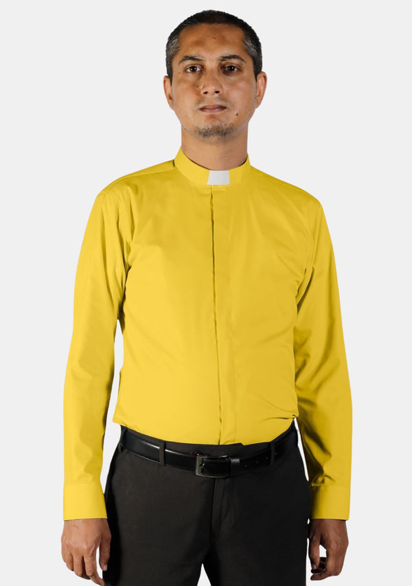 Chemise à col tab doré eClergy
